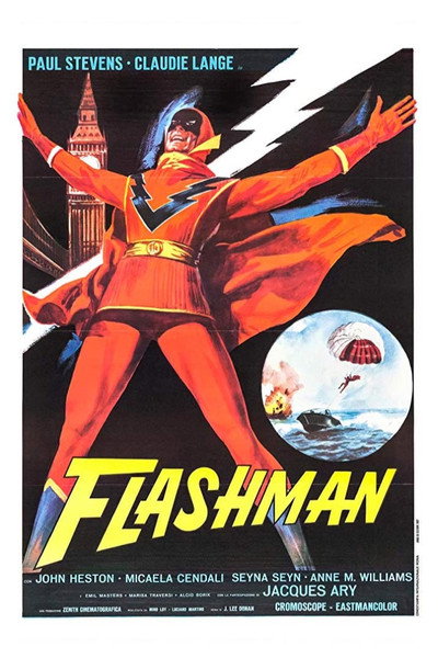 Póster de Flashman contra el hombre invisible