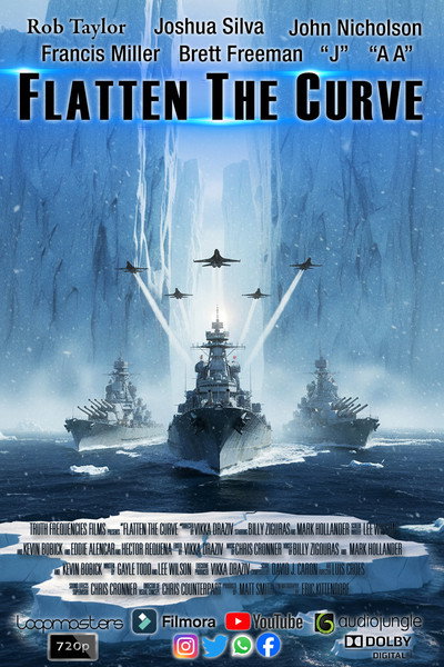 Póster de Flatten the Curve Flat Earth 2022