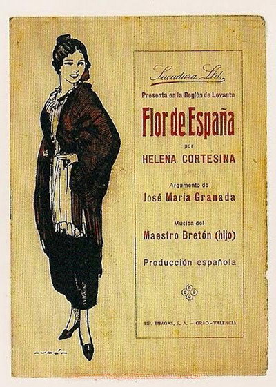 Póster de Flor de España o la historia de un torero