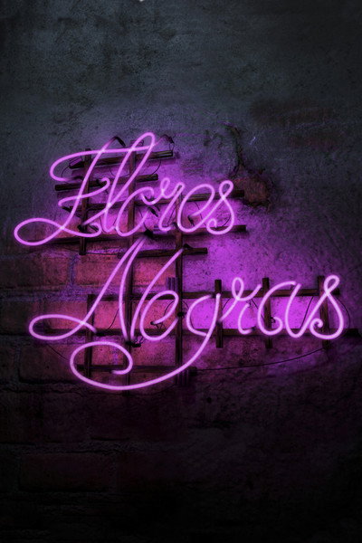 Póster de Flores Negras