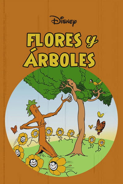 Póster de Flores y árboles