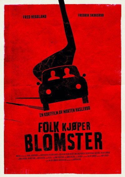 Póster de Folk kjøper blomster