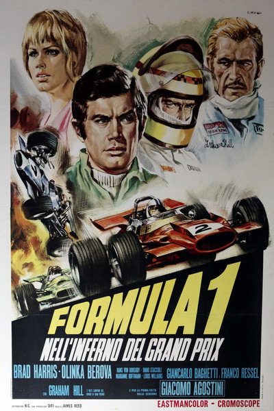 Póster de Fórmula 1 en el infierno del 'Grand Prix'