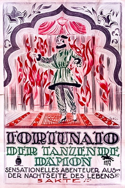 Póster de Fortunato. 1. Der tanzende Dämon