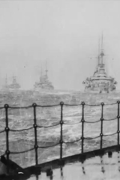 Póster de Four Warships in Rough Seas