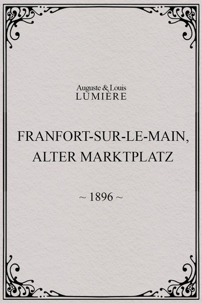 Póster de Francfort-sur-le-Main, Alter-Marktplatz