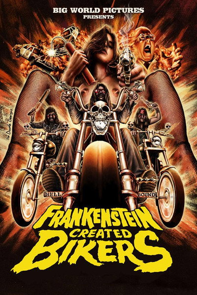 Póster de Frankenstein Created Bikers
