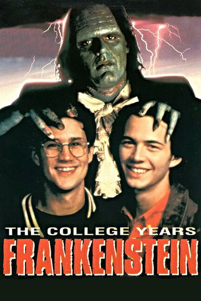 Póster de Frankenstein en la universidad