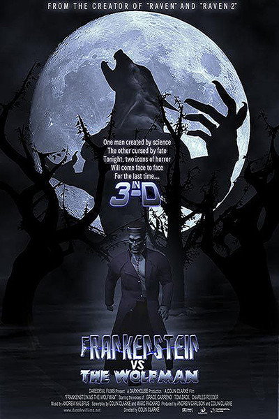 Póster de Frankenstein vs. the Wolfman in 3-D