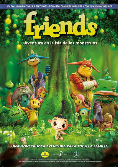 Póster de Friends: Aventura en la isla de los monstruos