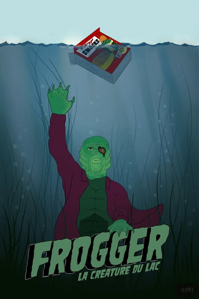 Póster de Frogger, the creature of the lake
