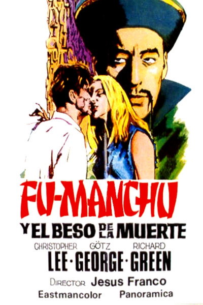 Póster de Fu Manchú y el beso de la muerte