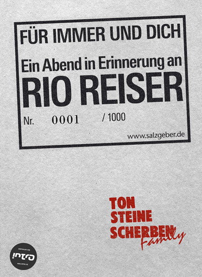 Póster de Für immer und dich - Ein Abend in Erinnerung an Rio Reiser