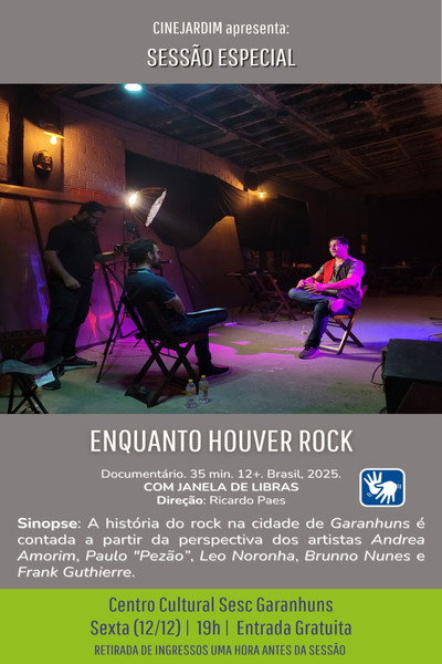 Póster de Garanhuns: enquanto houver rock