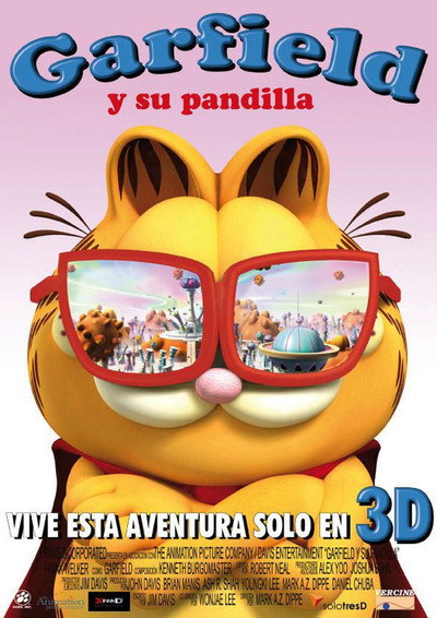 Póster de Garfield y la fuerza de las mascotas