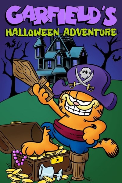 Póster de Garfield y la isla pirata