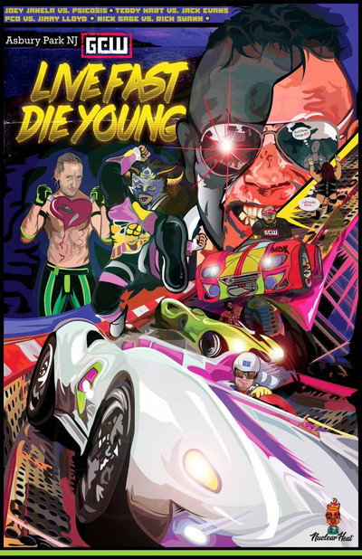 Póster de GCW Live Fast, Die Young