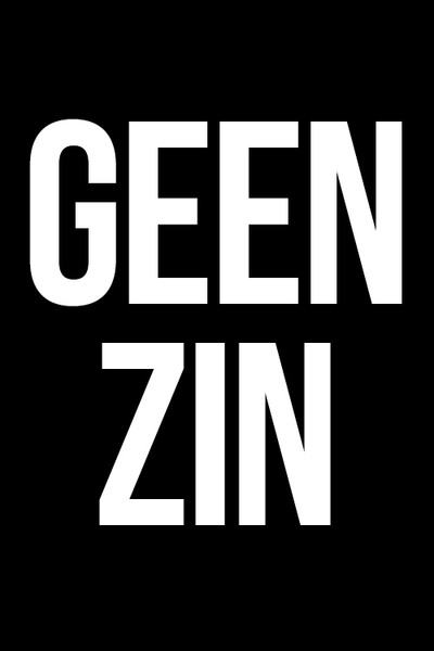 Póster de Geen zin