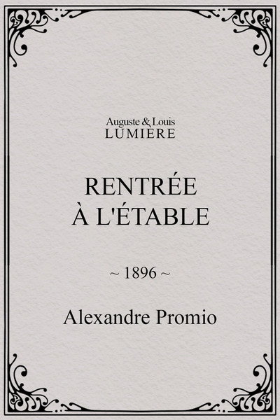 Póster de Genève (Exposition 1896): rentrée à l'étable