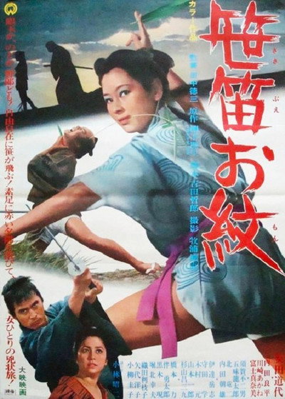 Póster de Girl with Bamboo Leaves
