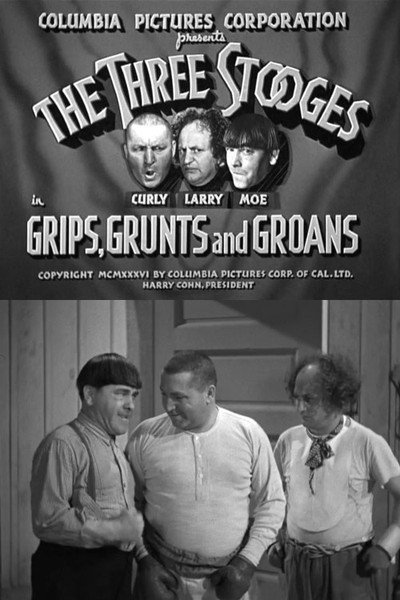 Póster de Grips, Grunts and Groans