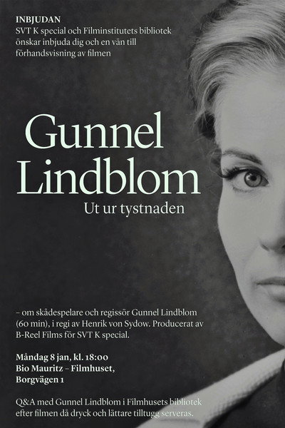 Póster de Gunnel Lindblom: Ut ur tystnaden