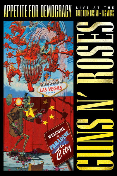 Póster de Guns N' Roses Appetite for Democracy 3D Live at Hard Rock Las Vegas
