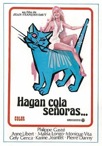 Póster de Hagan cola, señoras...