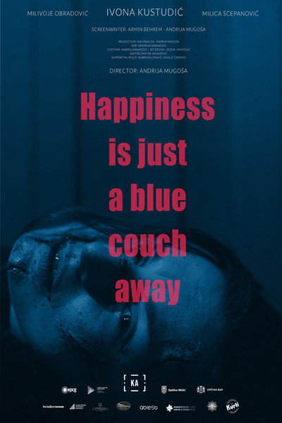 Póster de Happiness Is Just Blue Couch Away