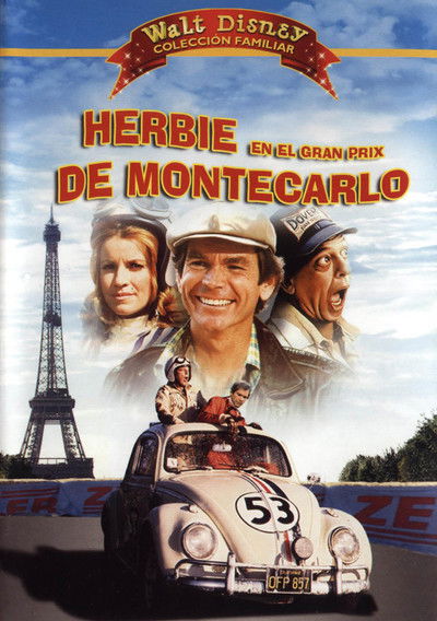 Póster de Herbie en el Gran Premio de Montecarlo