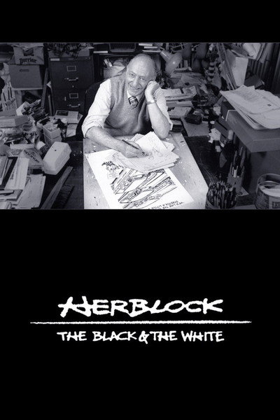 Póster de Herblock: lo blanco y lo negro