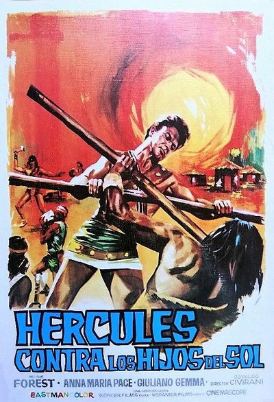 Póster de Hércules contra los hijos del Sol