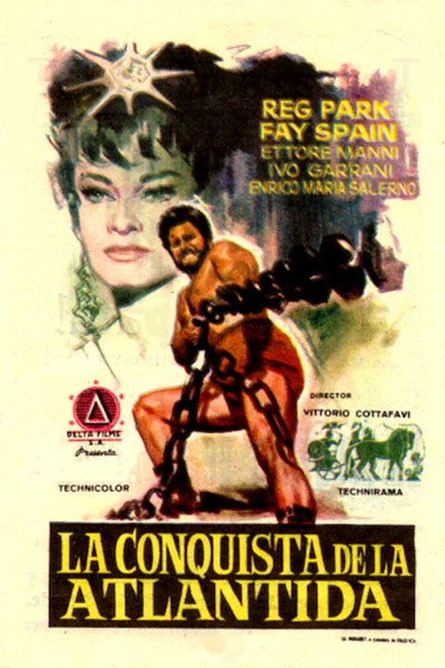 Póster de Hercules y la conquista de la Atlantida