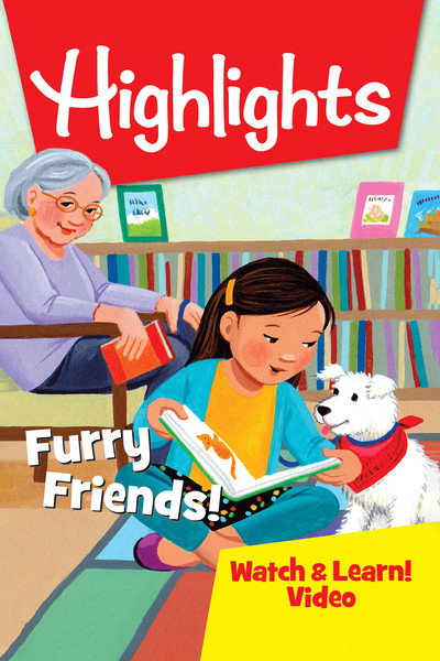 Póster de Highlights Watch & Learn!: Furry Friends!
