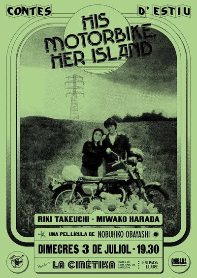 Póster de His Motorbike, Her Island