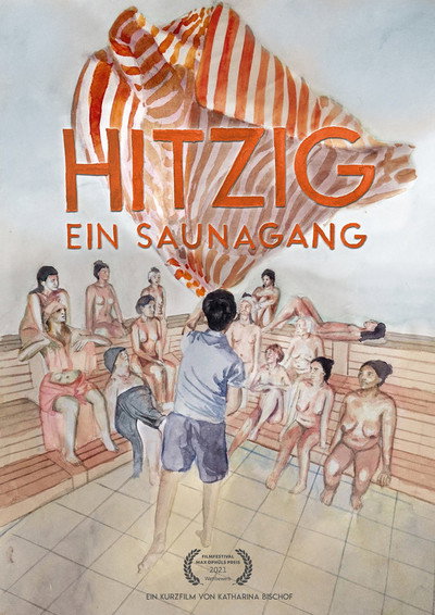 Póster de Hitzig - Ein Saunagang