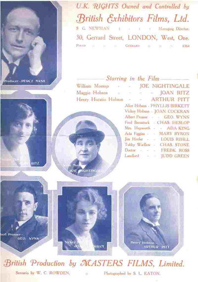 Póster de Hobson's Choice