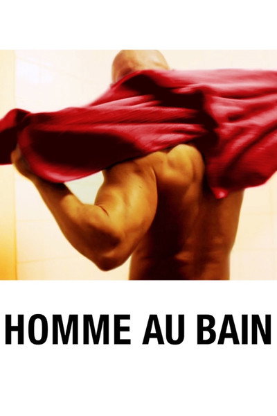 Póster de Hombre en el baño
