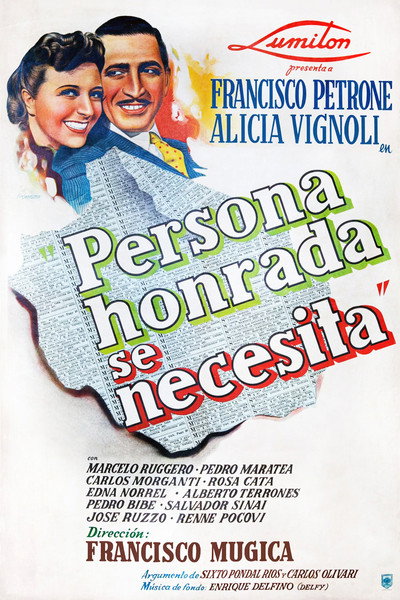 Póster de Honest Person Needed