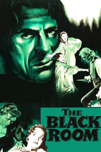 Póster de Horror en el cuarto negro