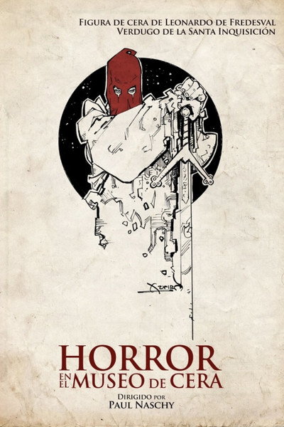 Póster de Horror en el museo de cera