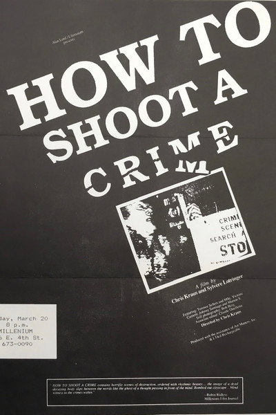 Póster de How to Shoot a Crime