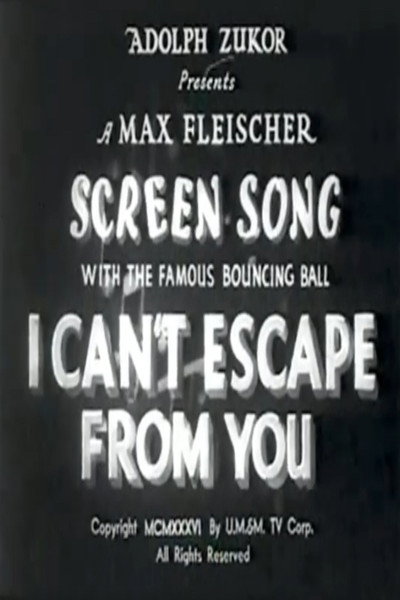 Póster de I Can't Escape from You