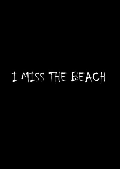 Póster de I miss the beach