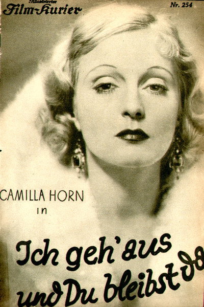 Póster de Ich geh' aus und Du bleibst da
