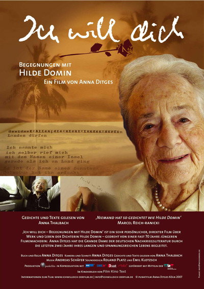 Póster de ICH WILL DICH - Begegnungen mit Hilde Domin