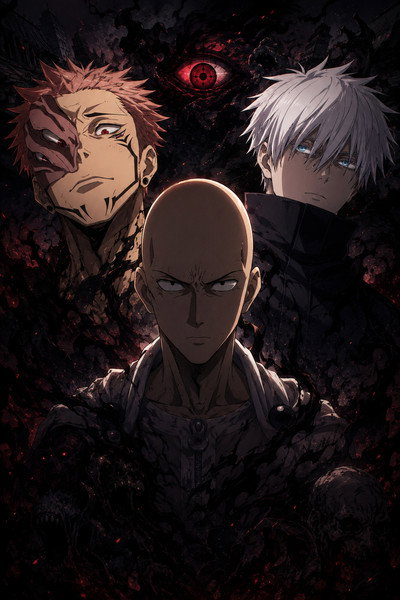 Póster de If Saitama Was in Jujutsu Kaisen