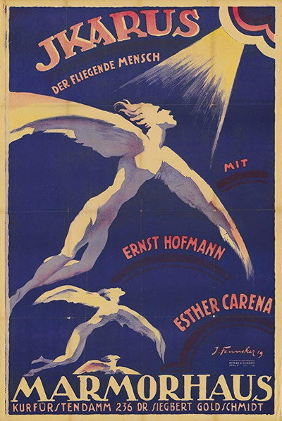 Póster de Ikarus, der fliegende Mensch