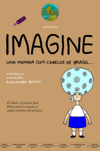 Póster de Imagine Uma Menina Com Cabelos De Brasil...
