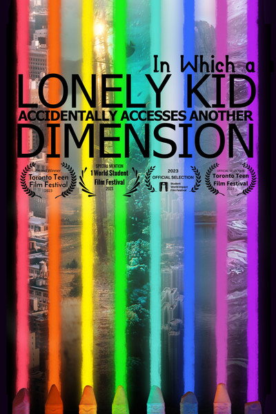 Póster de In Which A Lonely Kid Accidentally Accesses Another Dimension